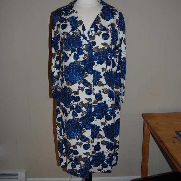 Boden Jackets & Blazers - Boden Floral Silk Linen Lightweight Coat UK10/US6